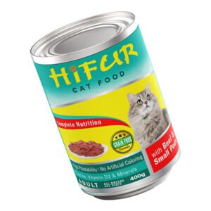 Hifur Canned Cat Food – Beef & Peas
