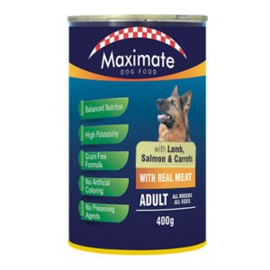 Maximate Canned Dog Food – Lamb, Salmon & Carrots