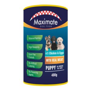 Maximate Canned Puppy Food – Chicken & Eggs